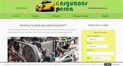 Desktop Screenshot of desguacesperea.com