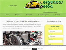 Tablet Screenshot of desguacesperea.com